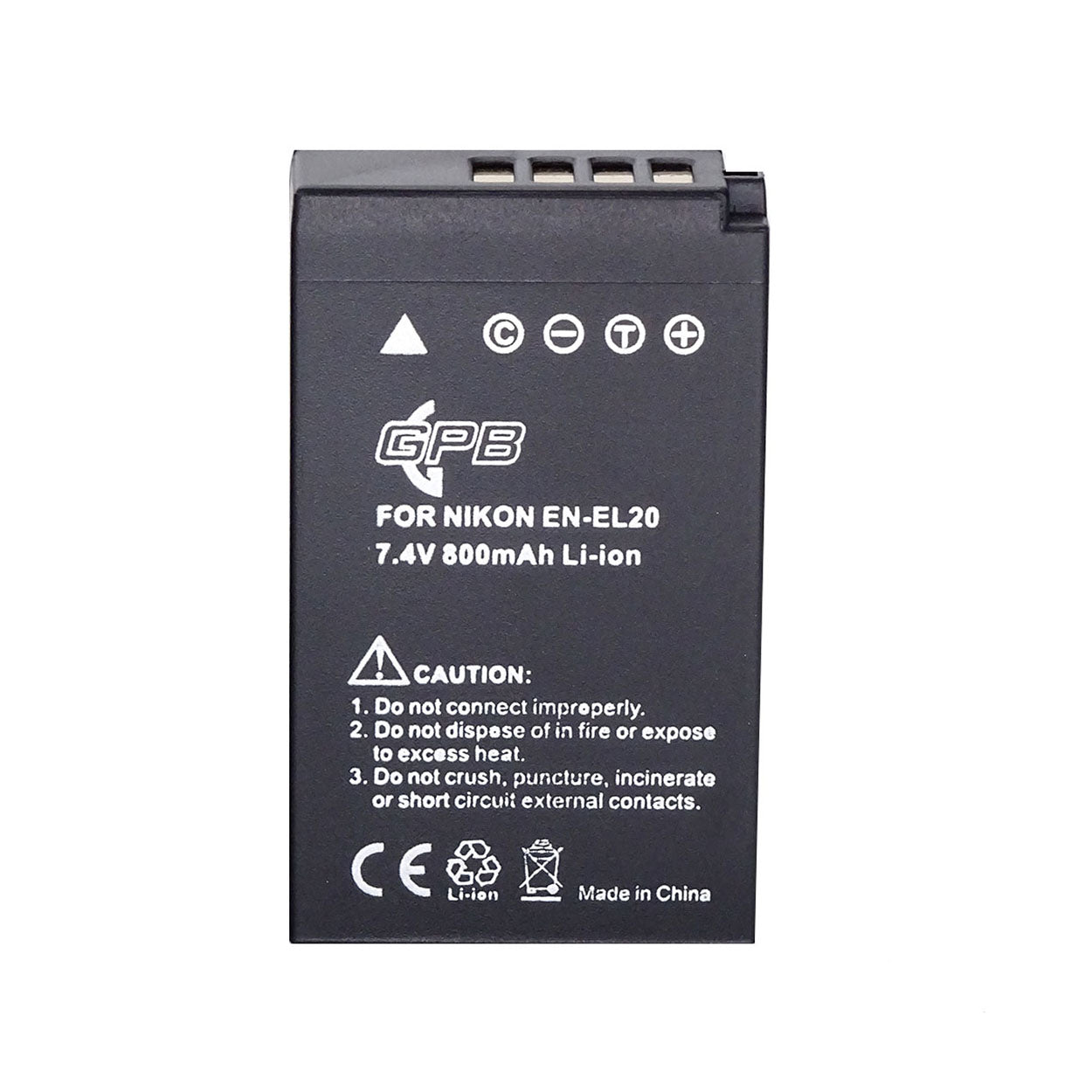 GPB battery for Nikon EN-EL20 Camera Battery Camera tek