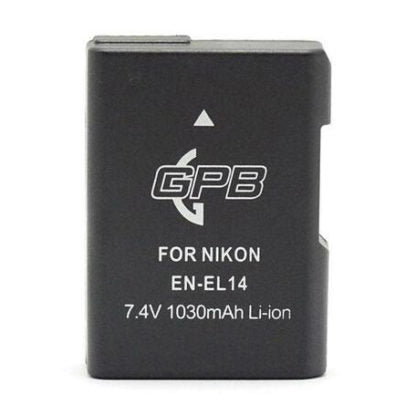 GPB Rechargeable Battery for Nikon EN-EL14 (1030mAh) Camera tek