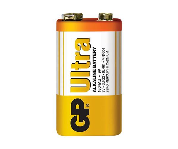 GP Ultra Alkaline 9V Battery Camera tek