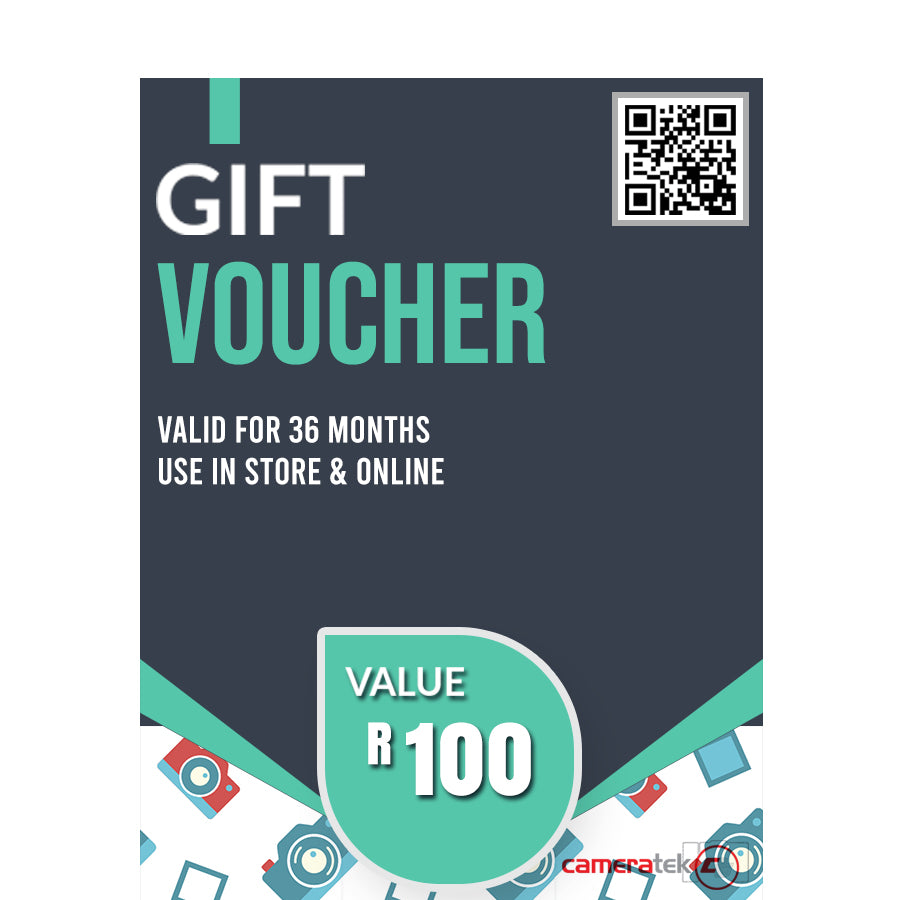 CAMERATEK GIFT VOUCHER – R 100 Camera tek