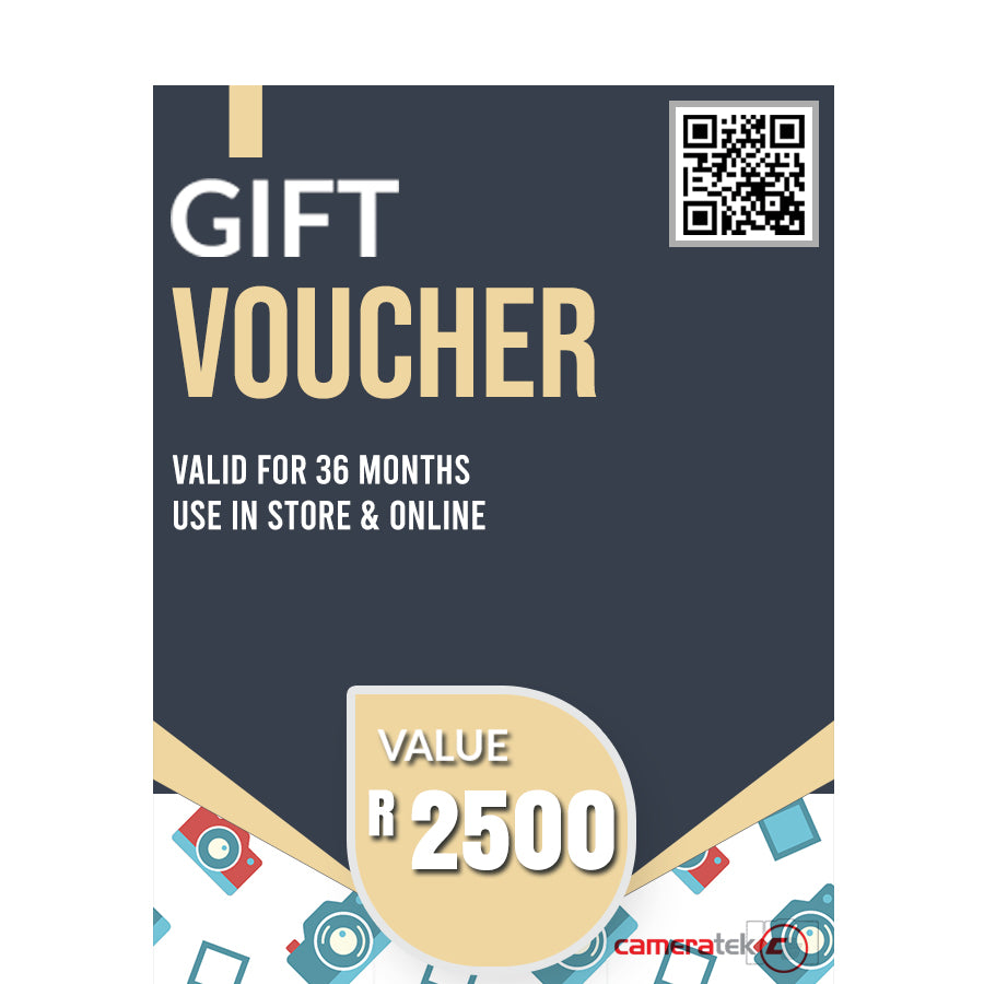 CAMERATEK GIFT VOUCHER – R 2500 Camera tek