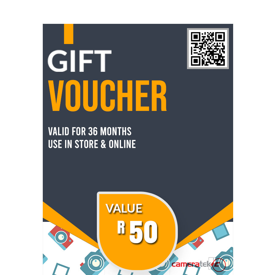 CAMERATEK GIFT VOUCHER – R 50 Camera tek