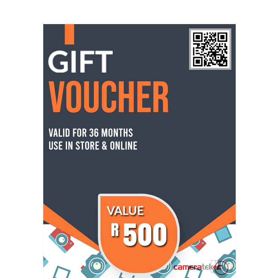 CAMERATEK GIFT VOUCHER – R 500 Camera tek