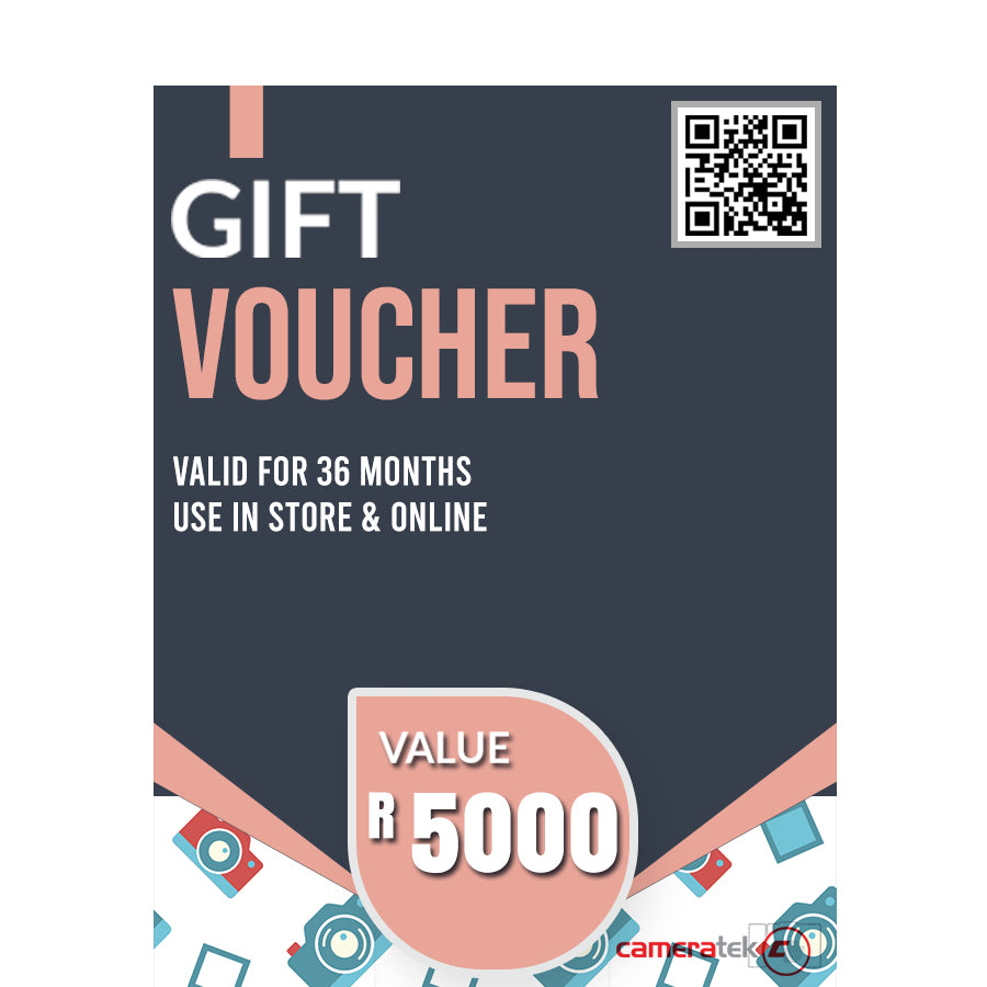 CAMERATEK GIFT VOUCHER – R 5000 Camera tek