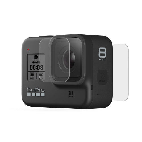 GoPro Tempered Glass Lens + Screen Protectors for HERO8 Black Camera tek
