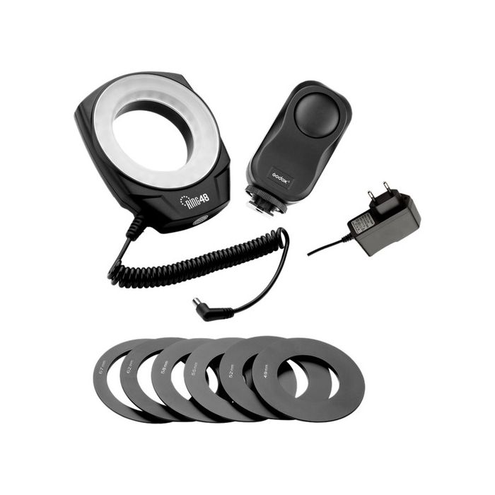 Godox 48LED Macro Ring Light Camera tek