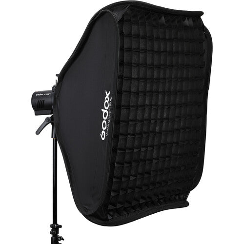 Godox 80 X 80cm Softbox Diffuser + Grid with S2-type Bracket Bowens Mount Camera tek