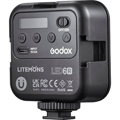 Godox LED6R Litemons RGB Pocket LED Video Lights Camera tek