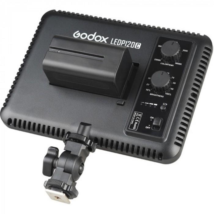 Godox LED P120 Ultra Slim Video Light comes with NPF550 battery and charger Camera tek
