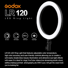 Godox LR120 Bi-Color LED Ring-Light (Black, 12") Camera tek