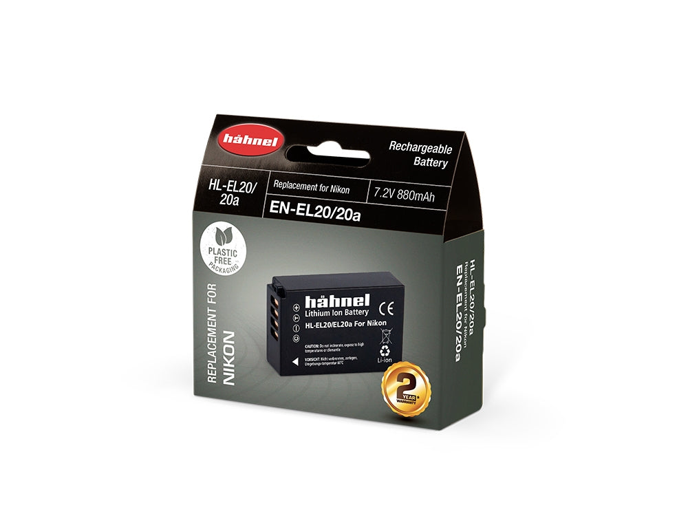 Hahnel HL-EL20/20a Lithium Ion Battery for Nikon (EN-EL20/20a) Camera tek