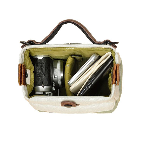 JENOVA URBAN LEGEND MIRRORLESS BAG (Beige & Green) Camera tek