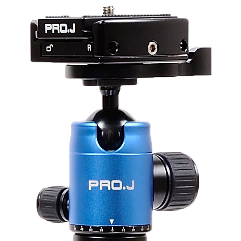 Jenova PRO.J Professional Aluminium Travel Tripod 8 kg load Blue-45634BL Camera tek