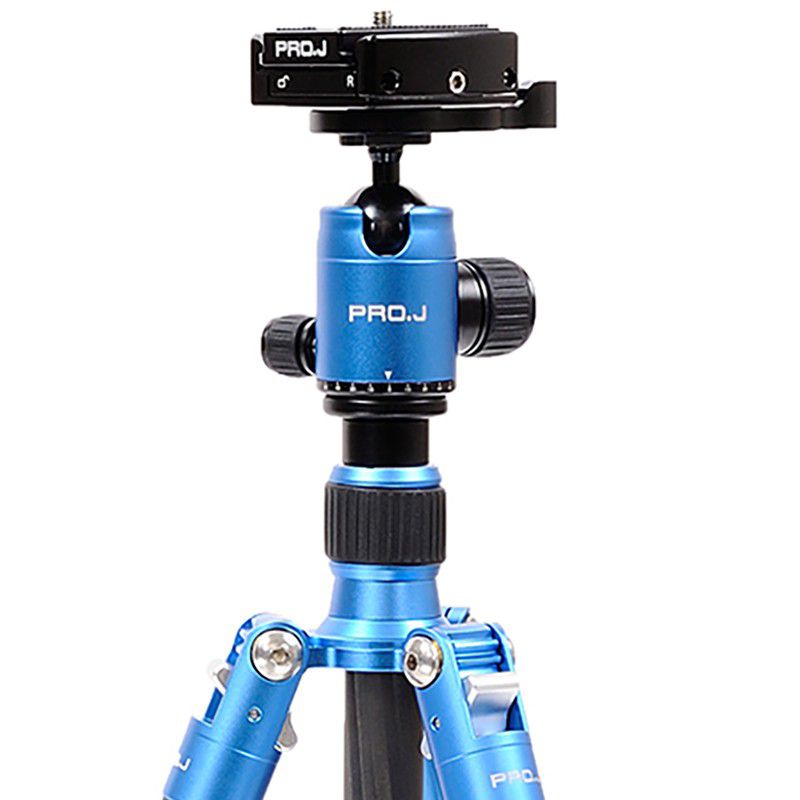Jenova PRO.J Professional Aluminium Travel Tripod 8 kg load Blue-45634BL Camera tek