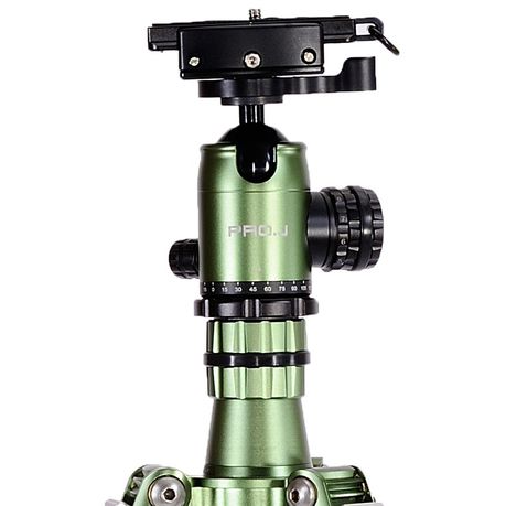Jenova PRO.J Professional Aluminium Travel Tripod 8kg-load Green-45634GN Camera tek