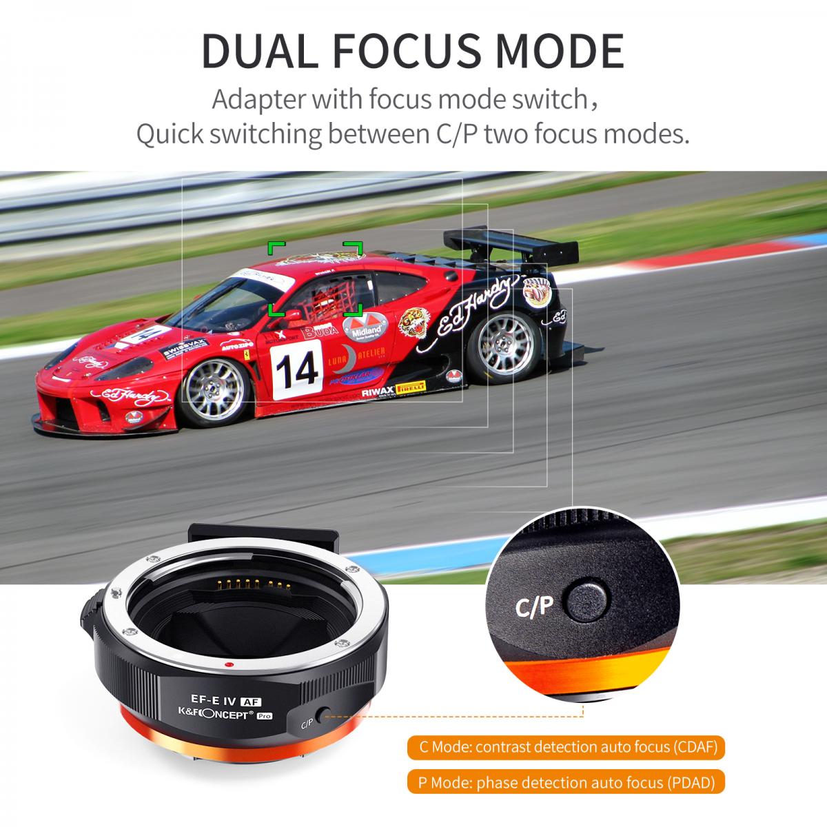 K&F CONCEPT SONY E TO CANON EF | EF-S AUTO FOCUS ADAPTER Camera tek