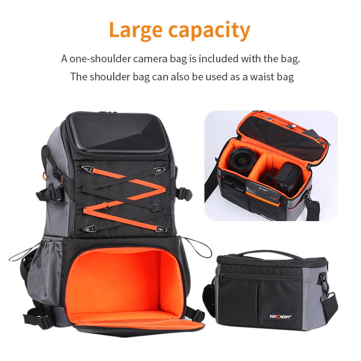 K&F CONCEPT Outdoor Camera Backpack Large Camera tek