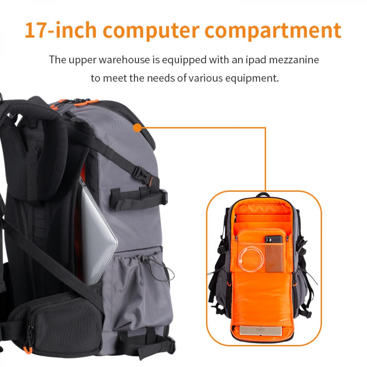 K&F CONCEPT Outdoor Camera Backpack Large Camera tek