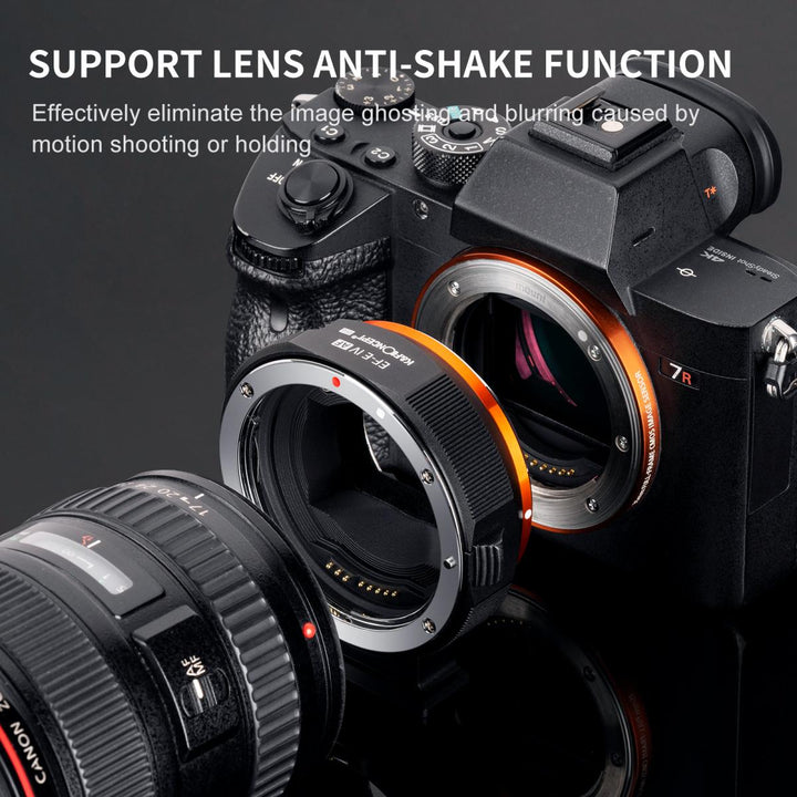 Rental K&F CONCEPT SONY E TO CANON EF/EF-S ADAPTER Rental - From R200 P/Day Camera tek