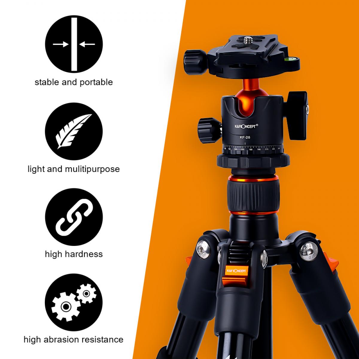 K&F CONCEPT PRO-LITE TRIPOD KIT Camera tek