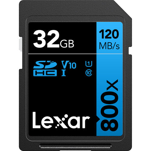 Lexar 32GB High-Performance 800x UHS-I SDHC Memory Card (BLUE Series) Camera tek