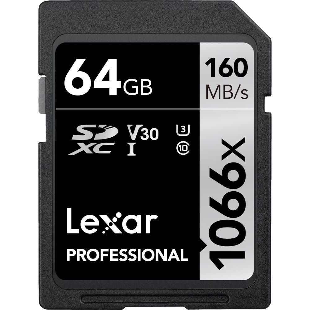 Lexar 64GB Professional 1066x UHS-I SDXC Memory Card 160MB/s Camera tek