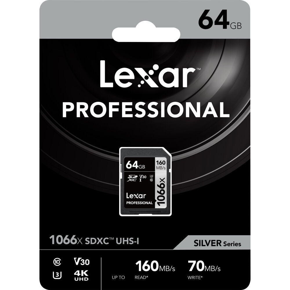 Lexar 64GB Professional 1066x UHS-I SDXC Memory Card 160MB/s Camera tek