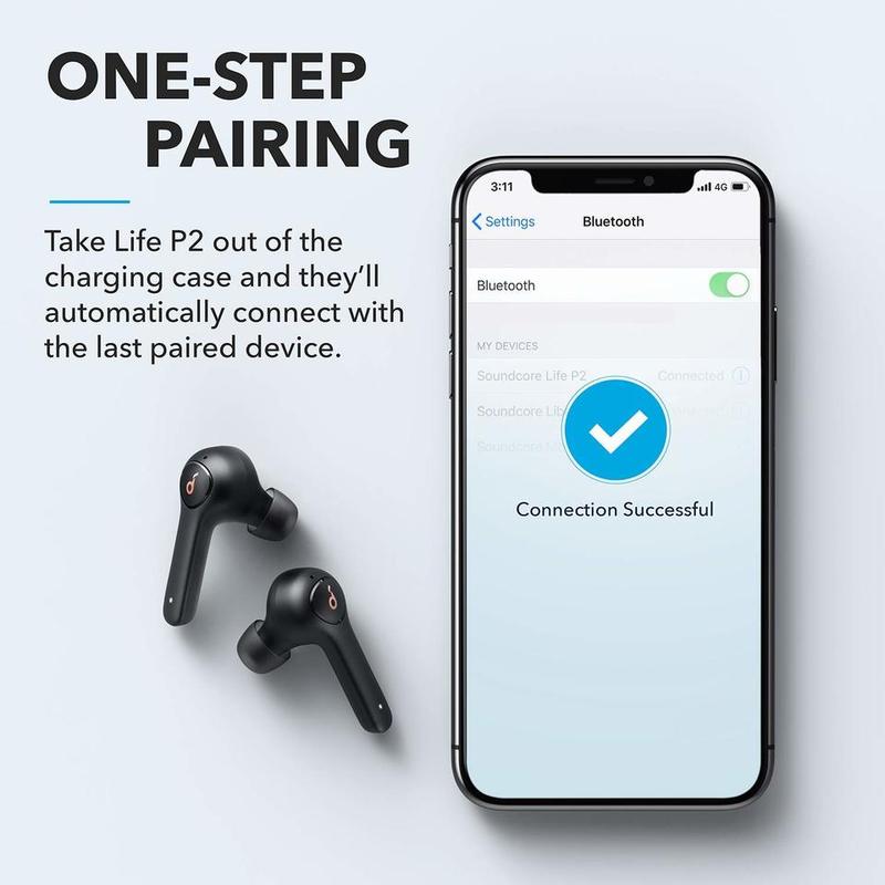 Anker Soundcore Life P2 True Wireless Earphones Camera tek