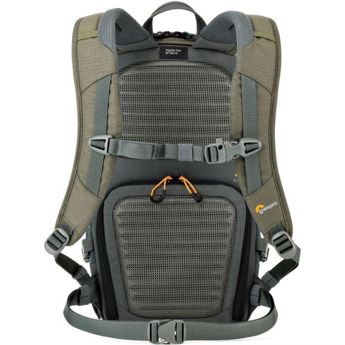 Lowepro Flipside Trek BP 250 AW Backpack (Gray/Dark Green) Camera tek