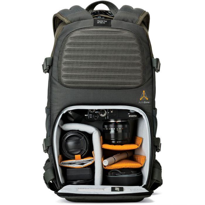 Lowepro Flipside Trek BP 250 AW Backpack (Gray/Dark Green) Camera tek