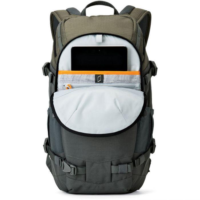 Lowepro Flipside Trek BP 250 AW Backpack (Gray/Dark Green) Camera tek