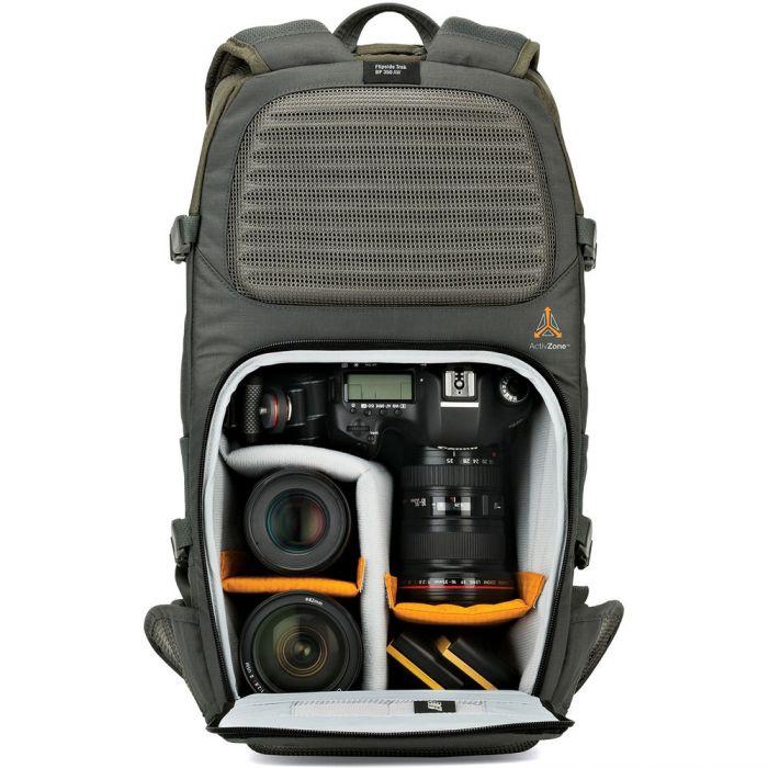 Lowepro Flipside Trek BP 350 AW Backpack (Gray/Dark Green) Camera tek