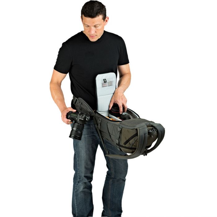 Lowepro Flipside Trek BP 350 AW Backpack (Gray/Dark Green) Camera tek