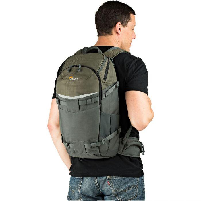 Lowepro Flipside Trek BP 350 AW Backpack (Gray/Dark Green) Camera tek