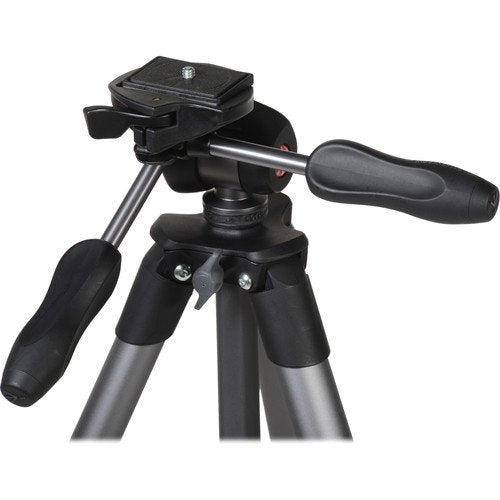 Manfrotto Compact Advanced Aluminium Tripod - 3-way head (Black) Camera tek