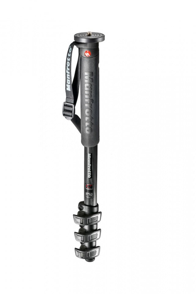 Manfrotto MPMXPROC4 XPro Prime Carbon Fiber 4s Monopod Camera tek