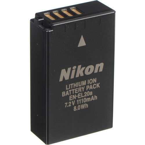 Nikon EN-EL20a Rechargeable Lithium-Ion Battery Pack (7.2V, 1110mAh) Camera tek