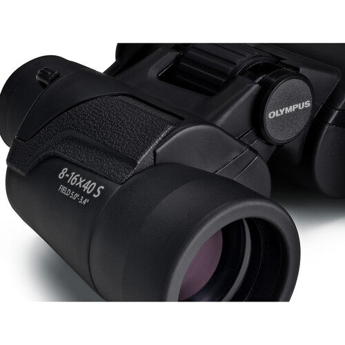 Olympus 8-16x40 S Zoom Binoculars Camera tek