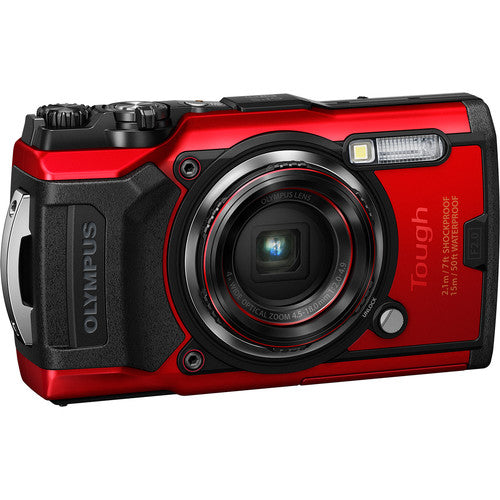 Olympus Tough TG-6 Digital Camera (Red) Camera tek