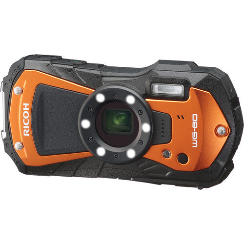 Ricoh WG-80 Digital Camera (Orange) Camera tek