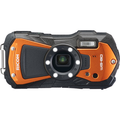 Ricoh WG-80 Digital Camera (Orange) Camera tek