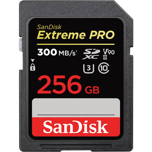 SanDisk Extreme Pro SDXC UHS-II 256GB 300MB/S Camera tek