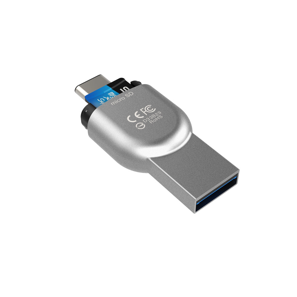 SP MOBILE DUAL USB TYPE-C & TYPE-A CARD READER Camera tek