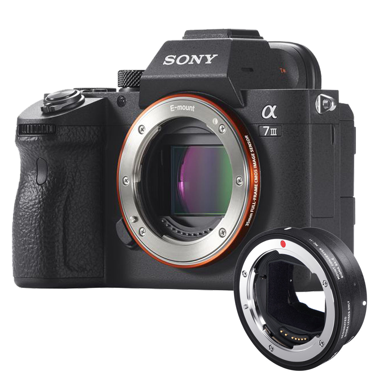 Rental Sony Alpha A7 III Mirrorless Camera Body + Sigma MC-11 Rental - R700 P/Day Camera tek