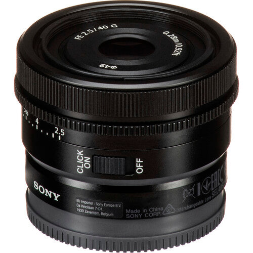 Sony FE 40mm f/2.5 G Lens Camera tek