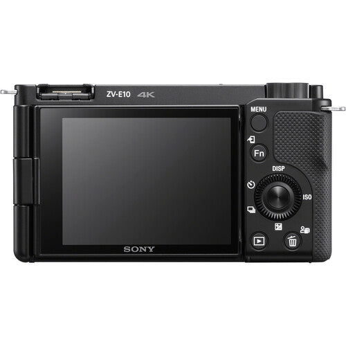 Sony ZV-E10 Mirrorless Camera with 16-50mm Lens (Black) + Free Grip Camera tek