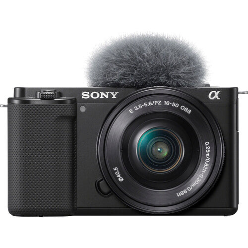 Sony ZV-E10 Mirrorless Camera with 16-50mm Lens (Black) + Free Grip Camera tek