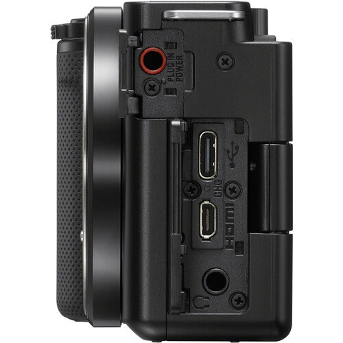 Sony ZV-E10 Mirrorless Camera with 16-50mm Lens (Black) + Free Grip Camera tek