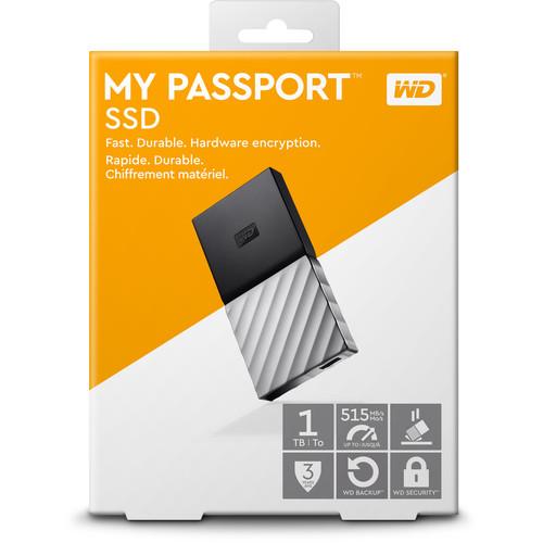 WD 1TB My Passport USB 3.1 Type-C External Solid State Drive Camera tek