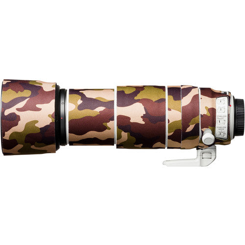 easyCover Lens Oak Neoprene Cover for Canon EF 100-400mm f/4.5-5.6L IS II USM V2 (Brown Camouflage) Camera tek